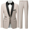 Costume de luxe pour hommes, smoking à coupe régulière, veste imbibée GroomTIME, pantalon blazers en émail FJPlus, vêtements de 