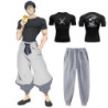 Ensemble de chemise de compression Anime Jujutsu Kaimmense Toji pour hommes, t-shirt à séchage rapide, pantalon de survêtement u