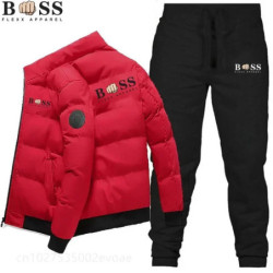 Veste et pantalon à glissière en polyester coupe-vent pour hommes, mode coréenne, BSS, FLEXX, APPAREL, chaud, haute qualité, hiv