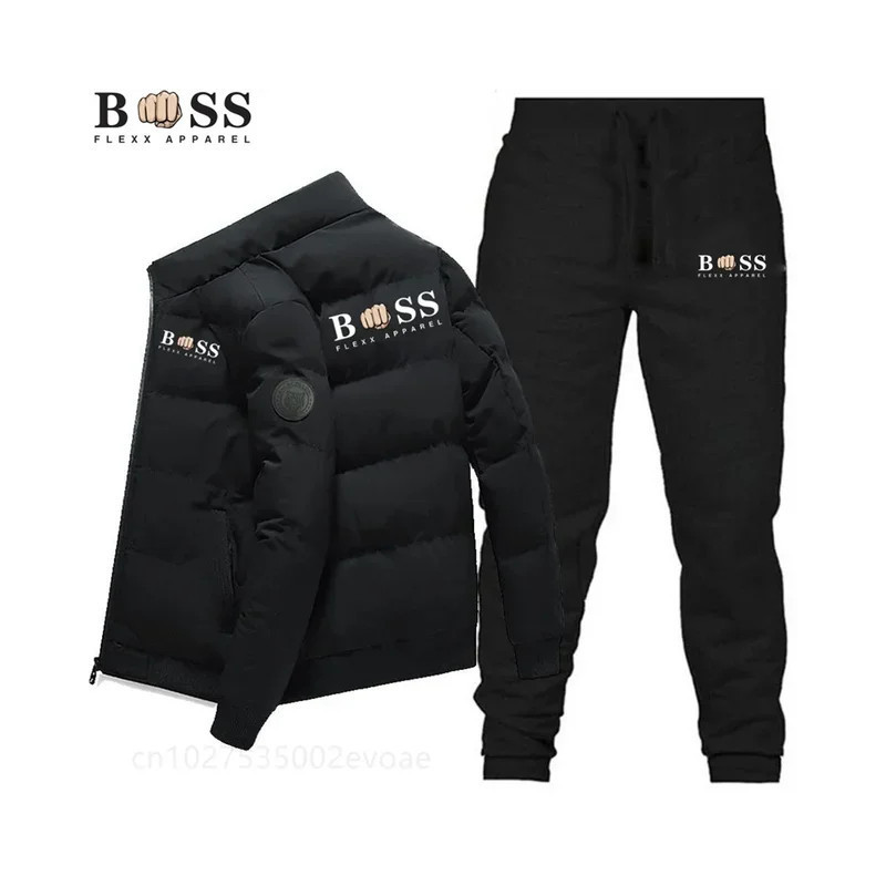 Veste et pantalon à glissière en polyester coupe-vent pour hommes, mode coréenne, BSS, FLEXX, APPAREL, chaud, haute qualité, hiv