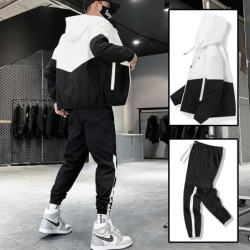 Veste et pantalon à capuche Sportedly pour hommes, survêtement décontracté, joggeurs, ensembles 2 pièces, Hip Hop, course à pied