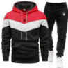 Sweats à capuche décontractés pour hommes, sweat-shirt trempé PVD, sweats à capuche tricolores, survêtement de sport, jogging, h