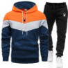 Sweats à capuche décontractés pour hommes, sweat-shirt trempé PVD, sweats à capuche tricolores, survêtement de sport, jogging, h