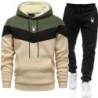 Sweats à capuche décontractés pour hommes, sweat-shirt trempé PVD, sweats à capuche tricolores, survêtement de sport, jogging, h