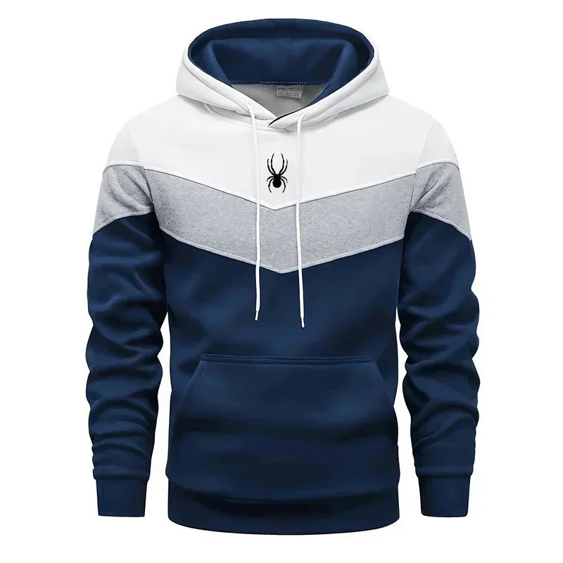 Sweats à capuche décontractés pour hommes, sweat-shirt trempé PVD, sweats à capuche tricolores, survêtement de sport, jogging, h