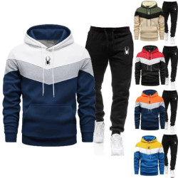 Sweats à capuche décontractés pour hommes, sweat-shirt trempé PVD, sweats à capuche tricolores, survêtement de sport, jogging, h