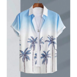 Chemise hawaïenne pour hommes, imprimé fleuri, animal, grue, plante en 3D, grande taille, 5XL, été 2025