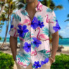 Chemise hawaïenne pour hommes, imprimé fleuri, animal, grue, plante en 3D, grande taille, 5XL, été 2025