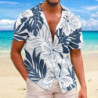 Chemise hawaïenne pour hommes, imprimé fleuri, animal, grue, plante en 3D, grande taille, 5XL, été 2025