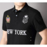 Polo en coton pour homme, haut de gamme, Royal, USA, New York, court, décontracté, sport, fête, aviation, luxe, couleur contrast