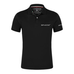 Polo SpaceX Space X pour hommes, logo imprimé, mode, solide, document, col à revers, haute qualité, confortable, respirant, été,