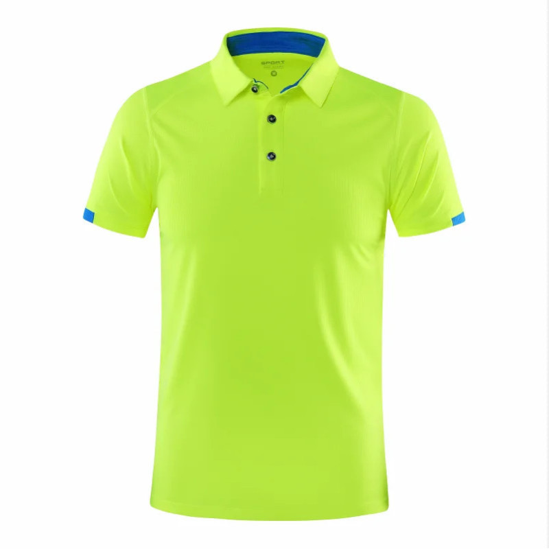 Polo de sport décontracté à manches courtes pour homme, chemise à revers à séchage rapide, chemise de cyclisme trempée, fitness