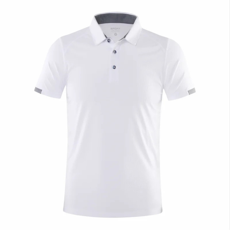 Polo de sport décontracté à manches courtes pour homme, chemise à revers à séchage rapide, chemise de cyclisme trempée, fitness