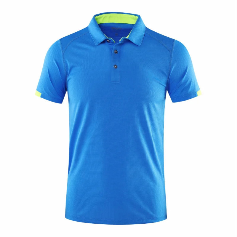 Polo de sport décontracté à manches courtes pour homme, chemise à revers à séchage rapide, chemise de cyclisme trempée, fitness