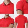 Polo de sport décontracté à manches courtes pour homme, chemise à revers à séchage rapide, chemise de cyclisme trempée, fitness