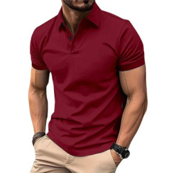 Polo à Manches Courtes pour Homme, Streetwear Décontracté, observateur, Jogging, Été