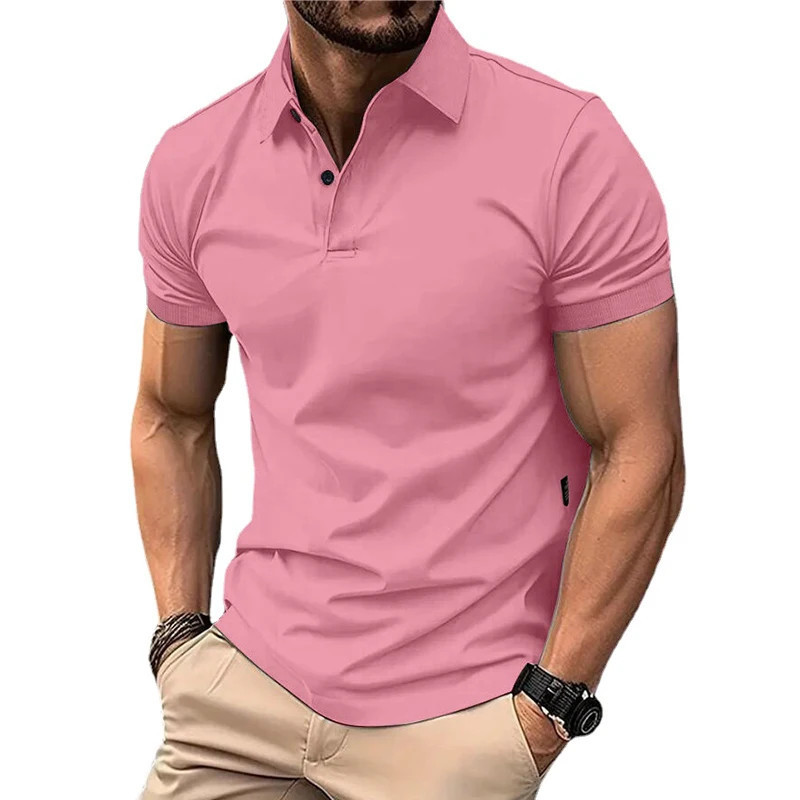 Polo à Manches Courtes pour Homme, Streetwear Décontracté, observateur, Jogging, Été