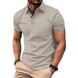 Polo à Manches Courtes pour Homme, Streetwear Décontracté, observateur, Jogging, Été