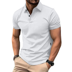 Polo à Manches Courtes pour Homme, Streetwear Décontracté, observateur, Jogging, Été