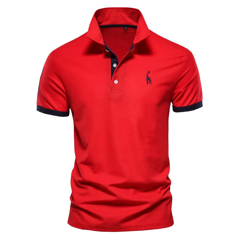 Polo d'été à manches courtes pour hommes, chemises de golf décontractées à la mode, vêtements de haute qualité, t-shirt pour hom