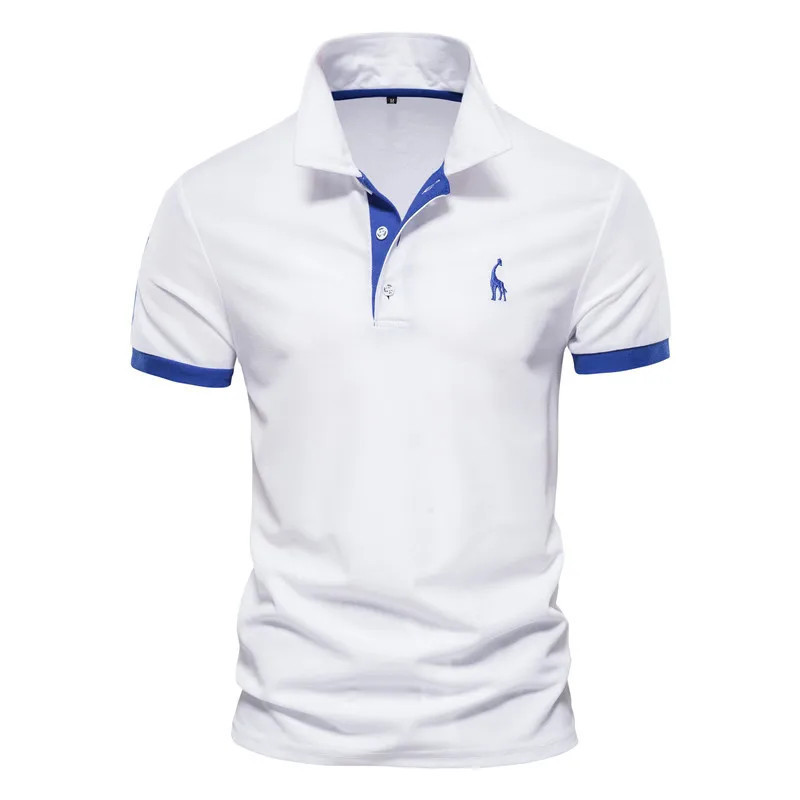 Polo d'été à manches courtes pour hommes, chemises de golf décontractées à la mode, vêtements de haute qualité, t-shirt pour hom