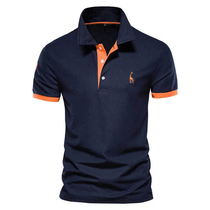 Polo d'été à manches courtes pour hommes, chemises de golf décontractées à la mode, vêtements de haute qualité, t-shirt pour hom