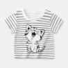 T-Shirt à Manches Courtes pour Enfant Garçon et Fille, Vêtements d'Été, Dessin Animé, 100 Coton