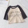 T-shirt chaud à manches longues pour enfants, vêtements de loisirs pour garçons et filles, manteau de base pour enfants, printem