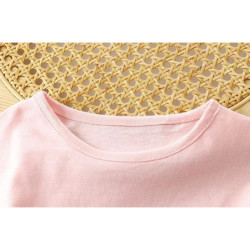 T-shirt basique en pur coton à manches longues pour bébé garçon et fille, vêtement de printemps