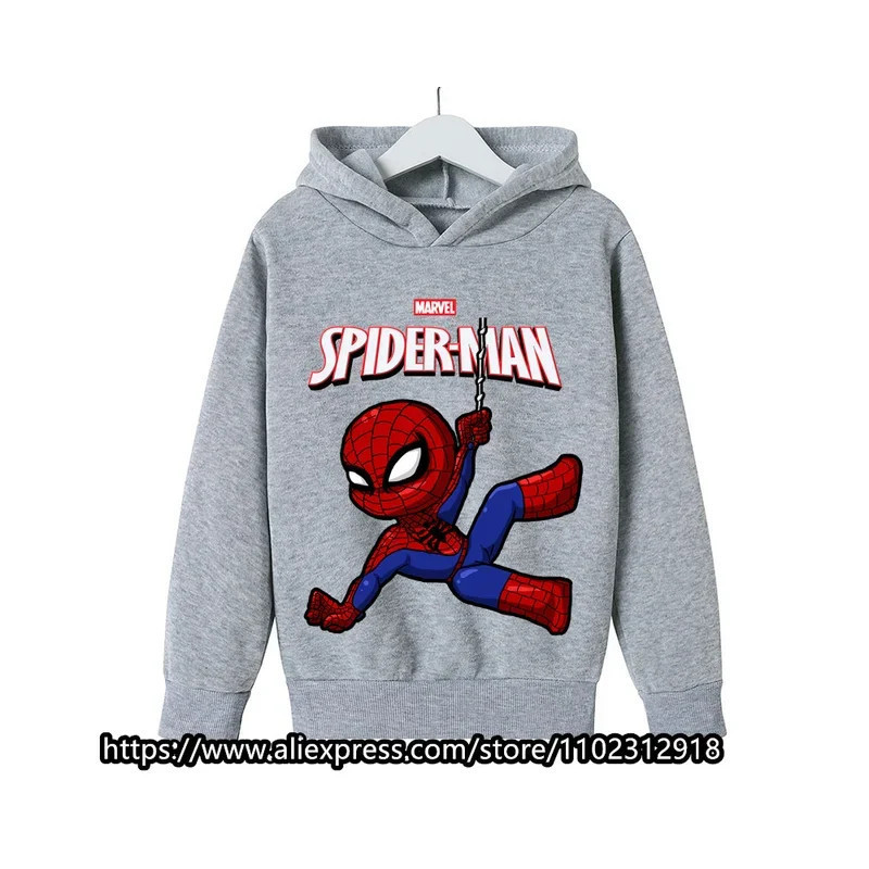 Sweats à capuche Marvel The Avengers pour enfants, sweat-shirt à manches longues pour garçons et filles, vêtements décontractés 