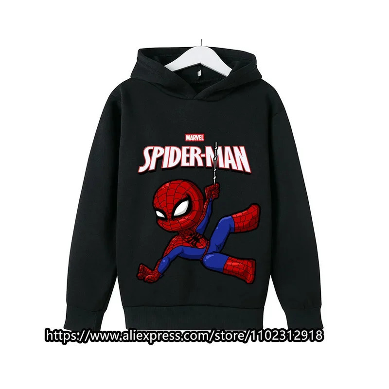 Sweats à capuche Marvel The Avengers pour enfants, sweat-shirt à manches longues pour garçons et filles, vêtements décontractés 