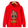 Sweat à capuche Kawaii Groot pour enfants, sweat-shirt de sport chaud, vêtements pour enfants, vêtements à la mode pour bébés ga