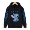 Sweat à capuche Anime Stitch pour enfants, vêtements de dessin animé pour enfants, sweat-shirt Manga, haut décontracté pour bébé