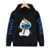 Sweat à capuche Anime Stitch pour enfants, vêtements de dessin animé pour enfants, sweat-shirt Manga, haut décontracté pour bébé