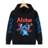 Sweat à capuche Anime Stitch pour enfants, vêtements de dessin animé pour enfants, sweat-shirt Manga, haut décontracté pour bébé