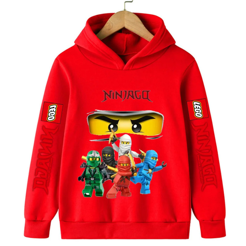 Lego Phantom Ninja-Sweats à capuche à manches longues pour garçons et filles, vêtements de sport décontractés, vestes pour garço