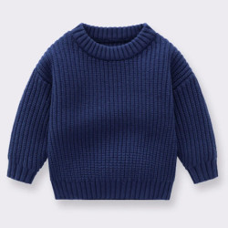 Pull en tricot doux à manches longues pour bébés garçons et filles, vêtements pour tout-petits, tricots pour nouveau-nés, pull p