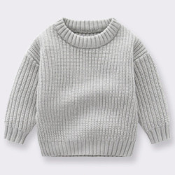 Pull en tricot doux à manches longues pour bébés garçons et filles, vêtements pour tout-petits, tricots pour nouveau-nés, pull p