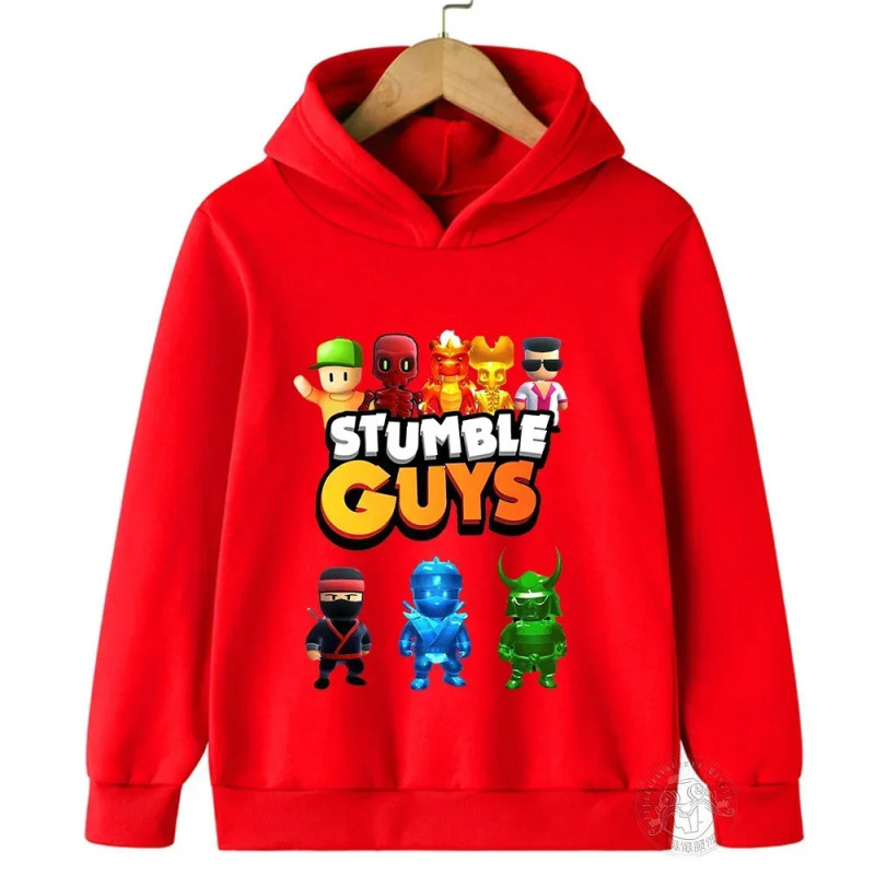 Sweat à capuche à manches longues pour enfants, pull Anime Stumble Guile, sweats à capuche Collège de jeu, PVD, garçons, filles,