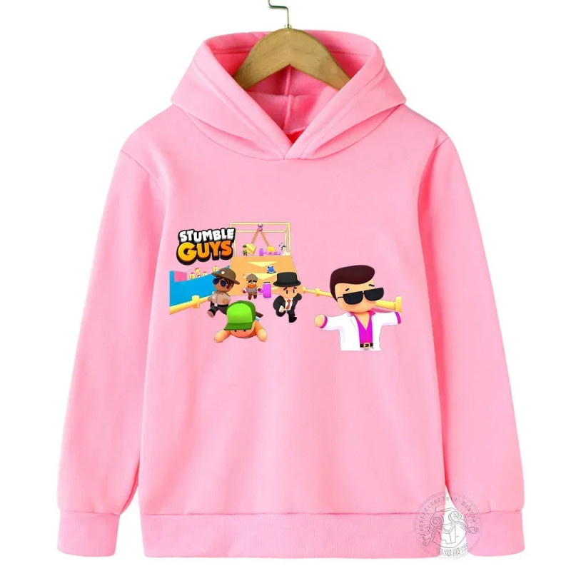 Sweat à capuche à manches longues pour enfants, pull Anime Stumble Guile, sweats à capuche Collège de jeu, PVD, garçons, filles,