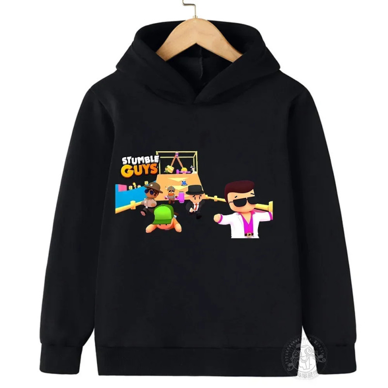 Sweat à capuche à manches longues pour enfants, pull Anime Stumble Guile, sweats à capuche Collège de jeu, PVD, garçons, filles,