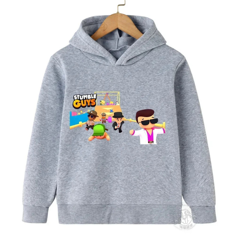 Sweat à capuche à manches longues pour enfants, pull Anime Stumble Guile, sweats à capuche Collège de jeu, PVD, garçons, filles,