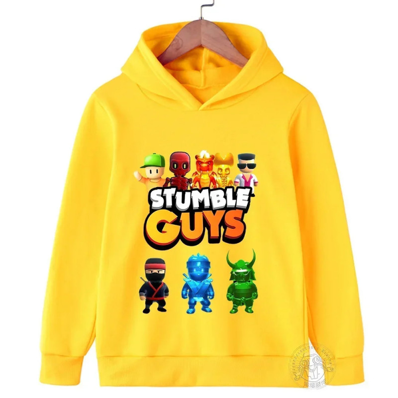 Sweat à capuche à manches longues pour enfants, pull Anime Stumble Guile, sweats à capuche Collège de jeu, PVD, garçons, filles,