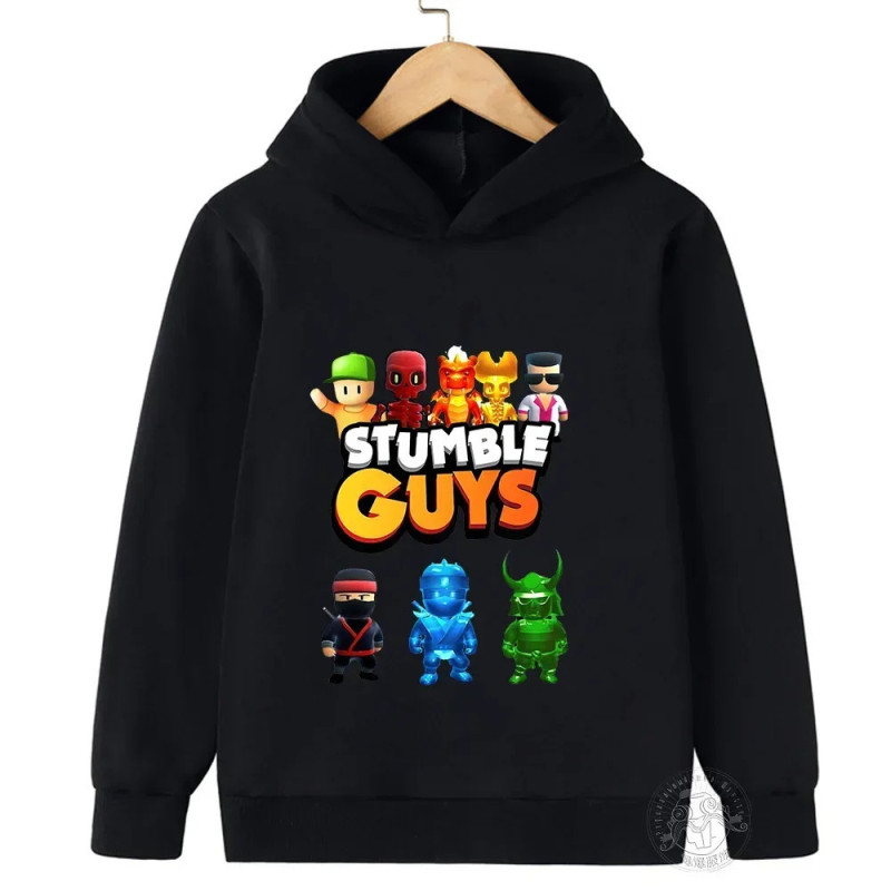 Sweat à capuche à manches longues pour enfants, pull Anime Stumble Guile, sweats à capuche Collège de jeu, PVD, garçons, filles,