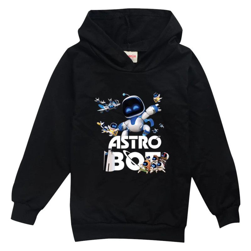 Sweat à capuche de jeu Astro Bot pour enfants, vêtements de bande dessinée pour adolescents, pull à manches longues pour garçons