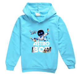 Sweat à capuche de jeu Astro Bot pour enfants, vêtements de bande dessinée pour adolescents, pull à manches longues pour garçons