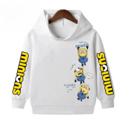 Sweat à capuche de dessin animé Minions pour enfants, vêtements décontractés pour enfants, chemises de sport légères pour garçon