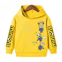 Sweat à capuche de dessin animé Minions pour enfants, vêtements décontractés pour enfants, chemises de sport légères pour garçon