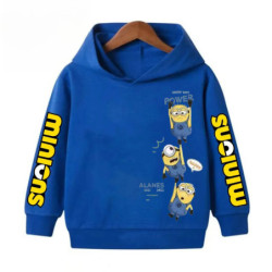 Sweat à capuche de dessin animé Minions pour enfants, vêtements décontractés pour enfants, chemises de sport légères pour garçon