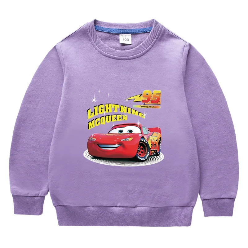 Potdemiel-Sweat-shirt à manches longues McQueen pour enfants, sweats à capuche de dessin animé pour enfants, vêtements pour bébé